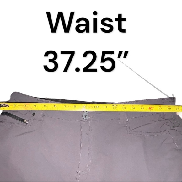 Truewerk Mens 38 Shorts T1 Werk Shorts Tech Stretch 10.5” Inseam Zip Pocket Gray - Picture 5 of 16